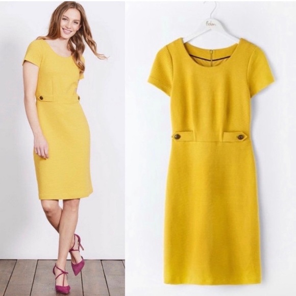 Boden | Yellow Marigold Cordelia Ottoman Dress - Picture 1 of 10